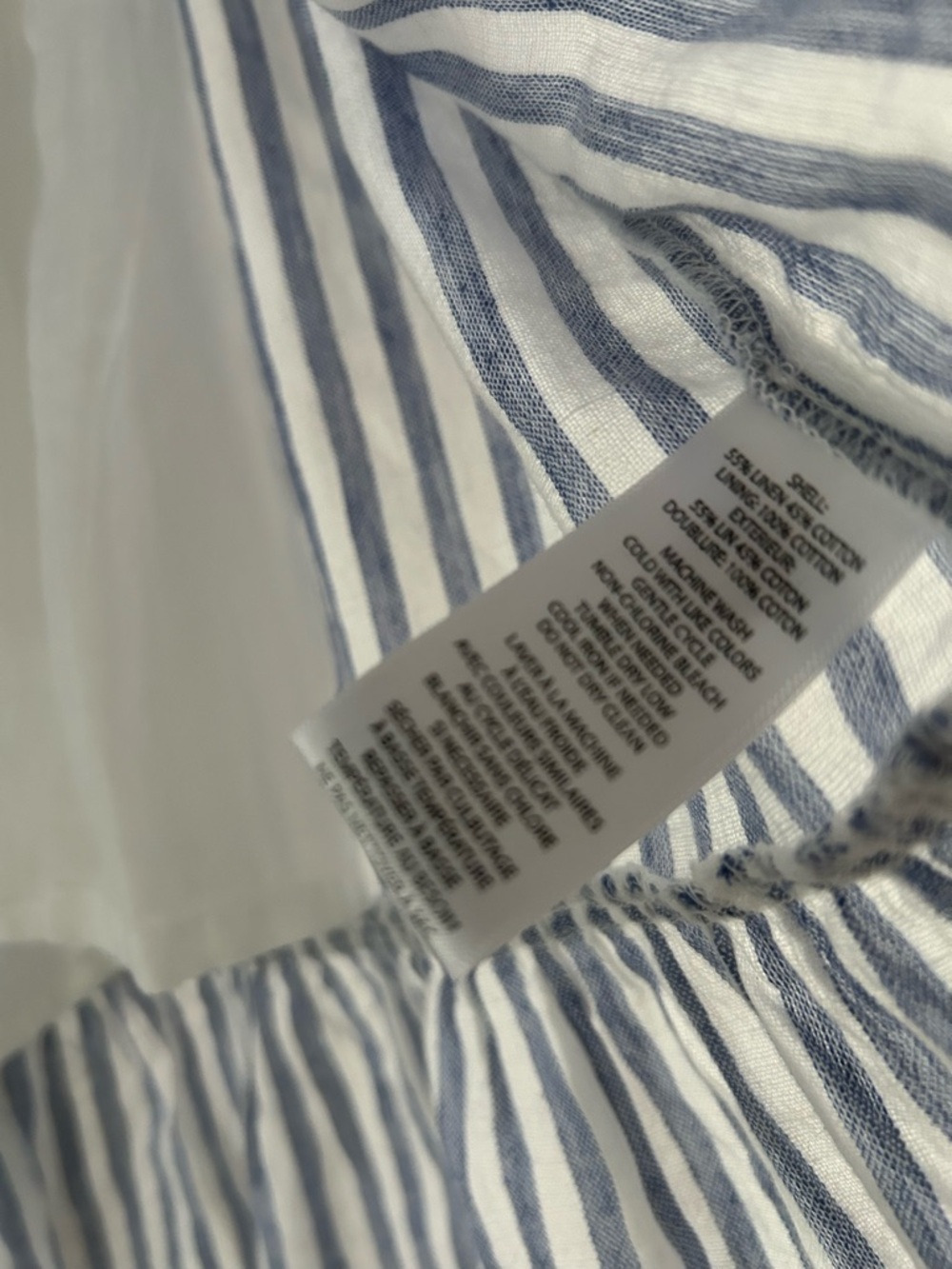 NWT Beachlunchlounge Saison Linen Blend Misty Lines Colorway Sundress - Picture 9 of 9